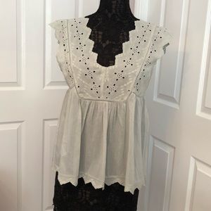 Lucky Brand eyelet bodice